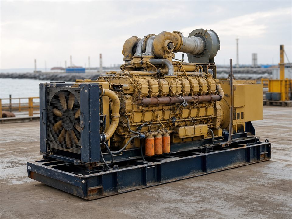 CAT 3516A engine visualization for MR-EN-0008