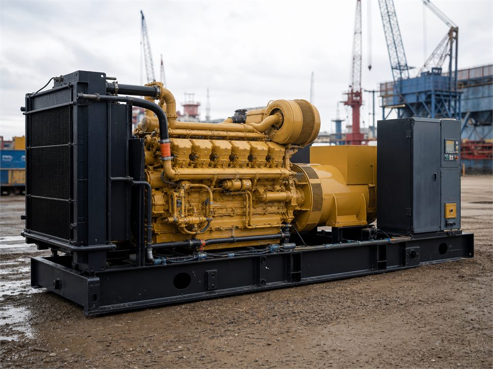 CAT QT-2 CAT 3512C Rebuild 0 Hours Full Recertification Paperwork generator set visualization for MR-GS-0020