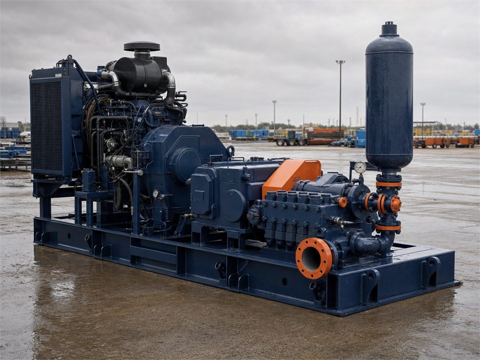 CAT F-1000 Package with CAT C-27, 1050 HP mud pump visualization for MR-MP-0054