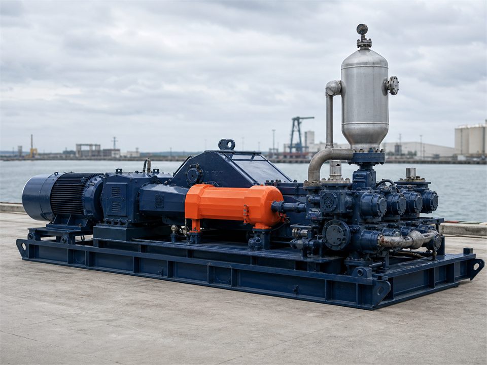 National Oilwell 14P-220 Triplex mud pump visualization for MR-MP-0069