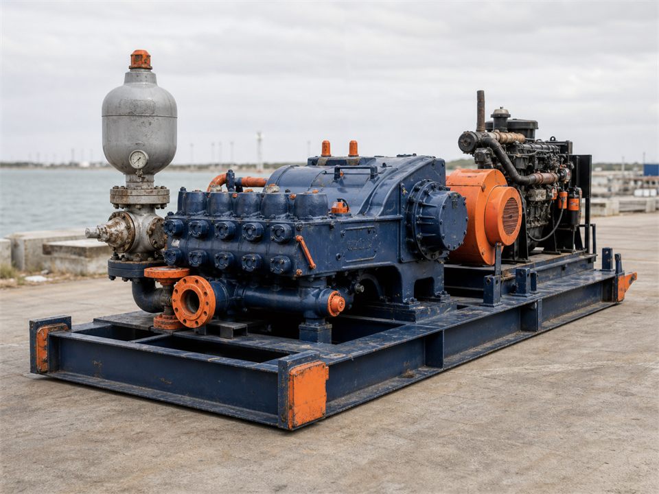 Not stated QT-4 New Surplus RSF-1000 Skids mud pump visualization for MR-MP-0086
