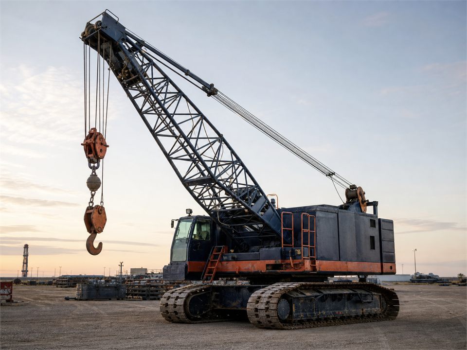 Link Belt LS-918 / 400 Ton crane offshore or marine equipment visualization for MR-OM-0006