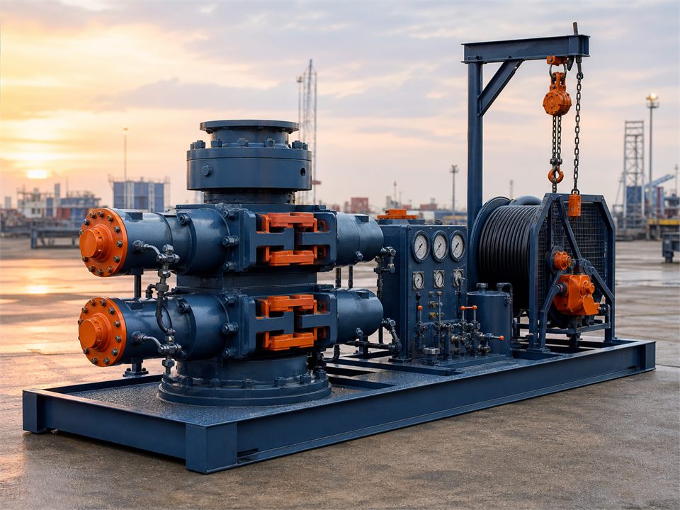 Shaffer 13-5/8-inch Double Ram double-ram blowout preventer visualization for MR-WC-0033